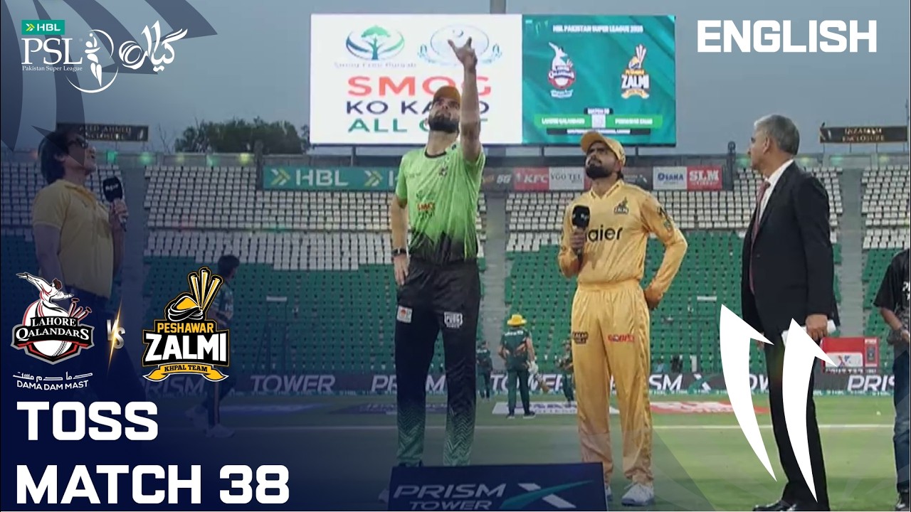 Toss | Lahore Qalandars vs Peshawar Zalmi | English | Match 38 | HBL PSL 11 | MZB1K