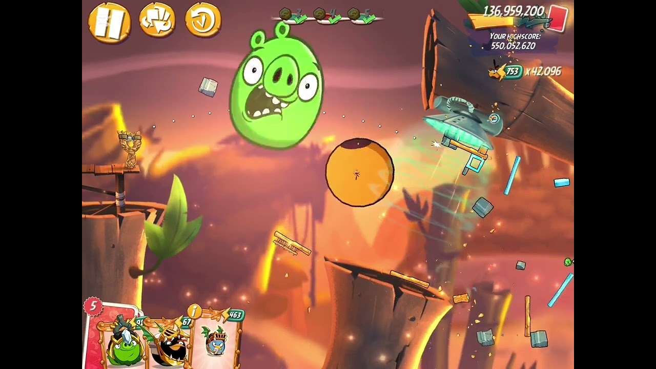MEBC with 2 Bonus Birds, 12 rm - No Red,Blues,Chuck,Hal - Mighty Eagle Bootcamp, Angry Birds 2