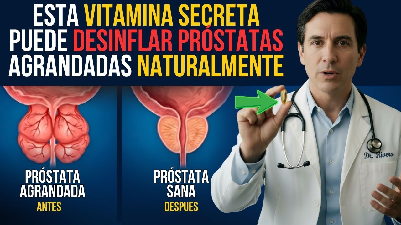 LAS 3 VITAMINAS CLAVE PARA PROTEGER LA PRÓSTATA (Y BLINDARTE CONTRA EL CÁNCER)