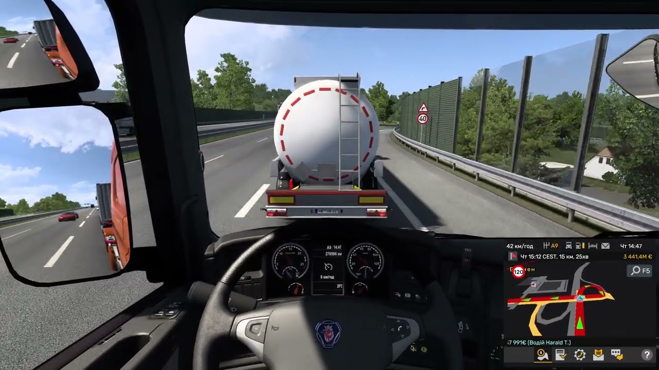 Euro Truck Simulator 2 Доставляємо порошок вуглецю по Німеччині (3 т) №11