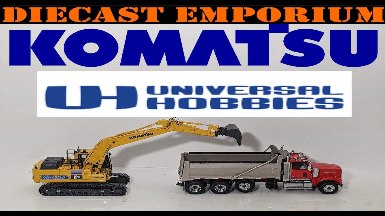 1:50 Scale Universal Hobbies Komatsu HB215-3 Hybrid Hydraulic Excavator Unboxing & Review