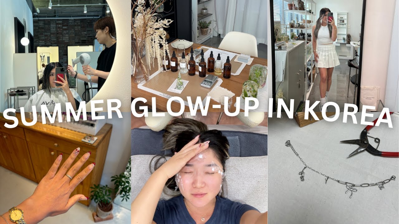 $1000 EXTREME GLOW UP IN KOREA | nails, hair, facial treatments & more!