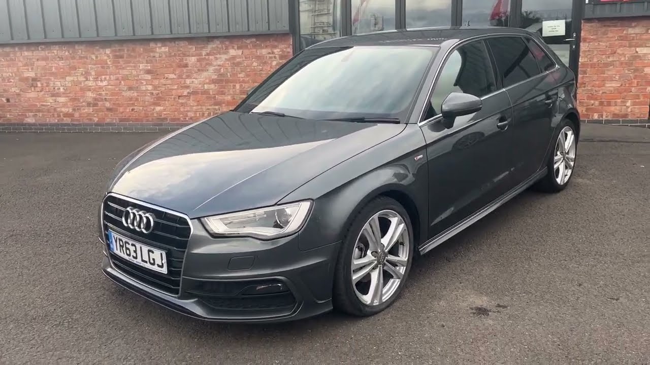AUDI A3 2.0TDI S-LINE SPORTBACK 2013 63PLATE DAYTONA GREY