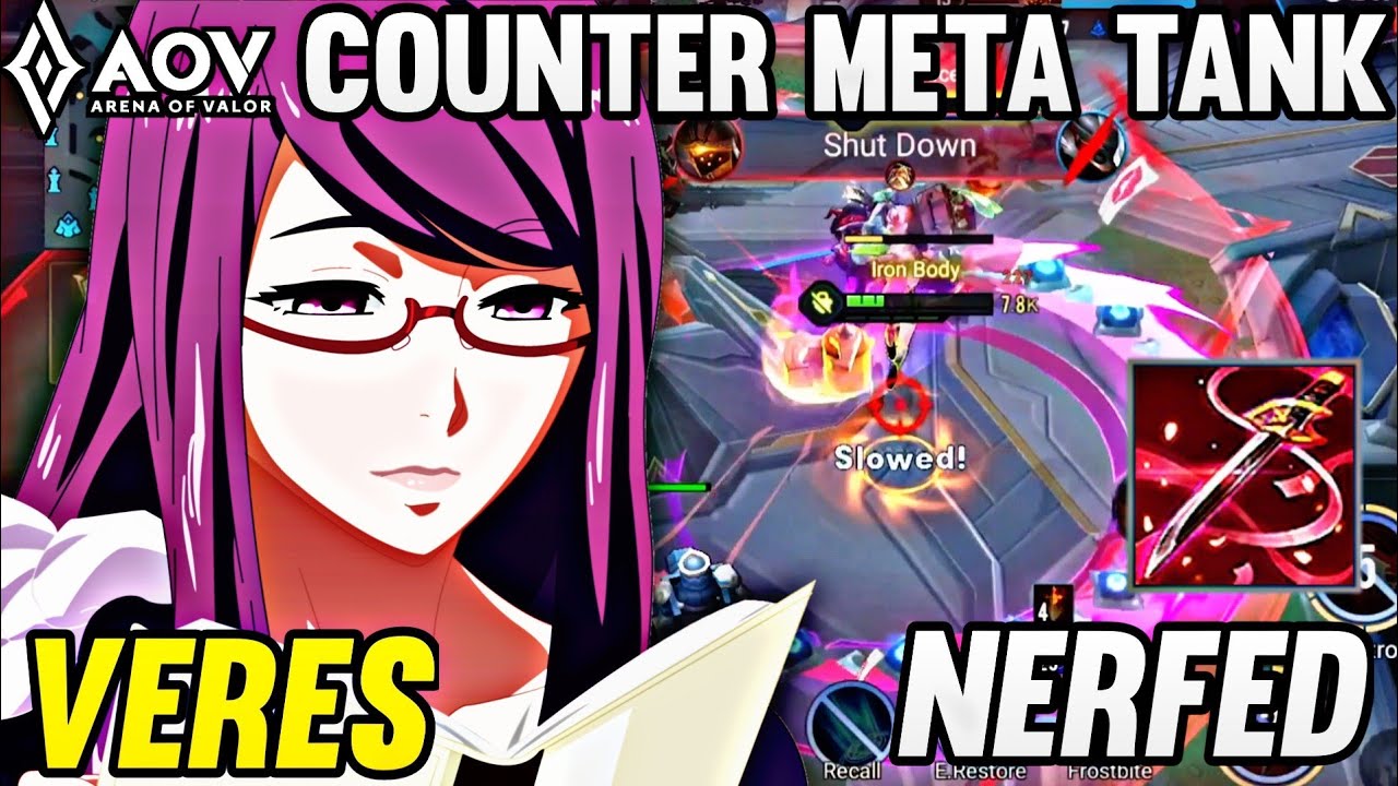 VERES PRO GAMEPLAY | NERFED NEW PATCH - ARENA OF VALOR | AOV