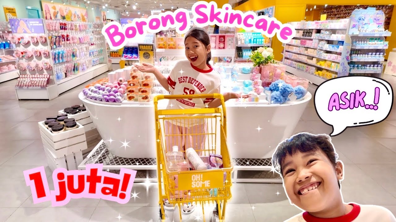 DAVINA DAN ZIZI BORONG SKINCARE 1 JUTA! | SHOCK BANYAK BANGET YANG DI BELI!| VLOG