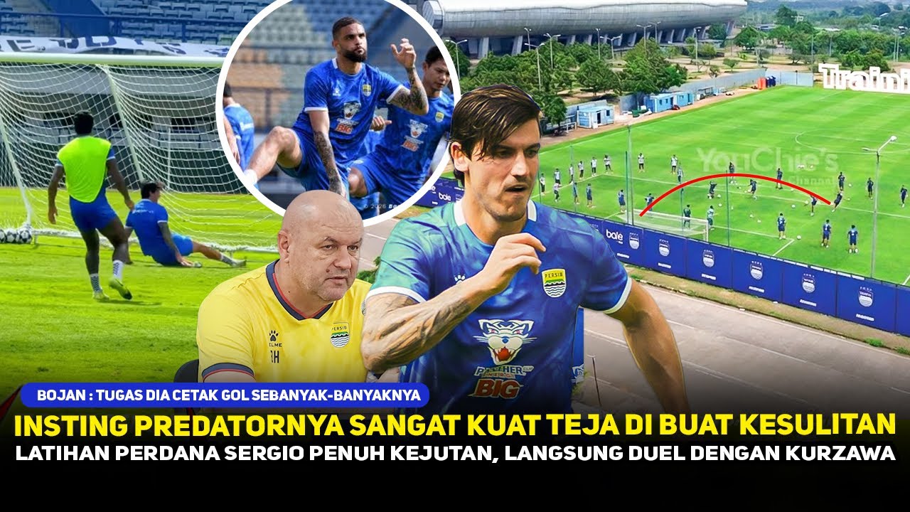 LATIHAN PERDANA LANGSUNG PAMER SKILL❗️Aksi Sergio Castel di Puji Bojan~Kurzawa Efek