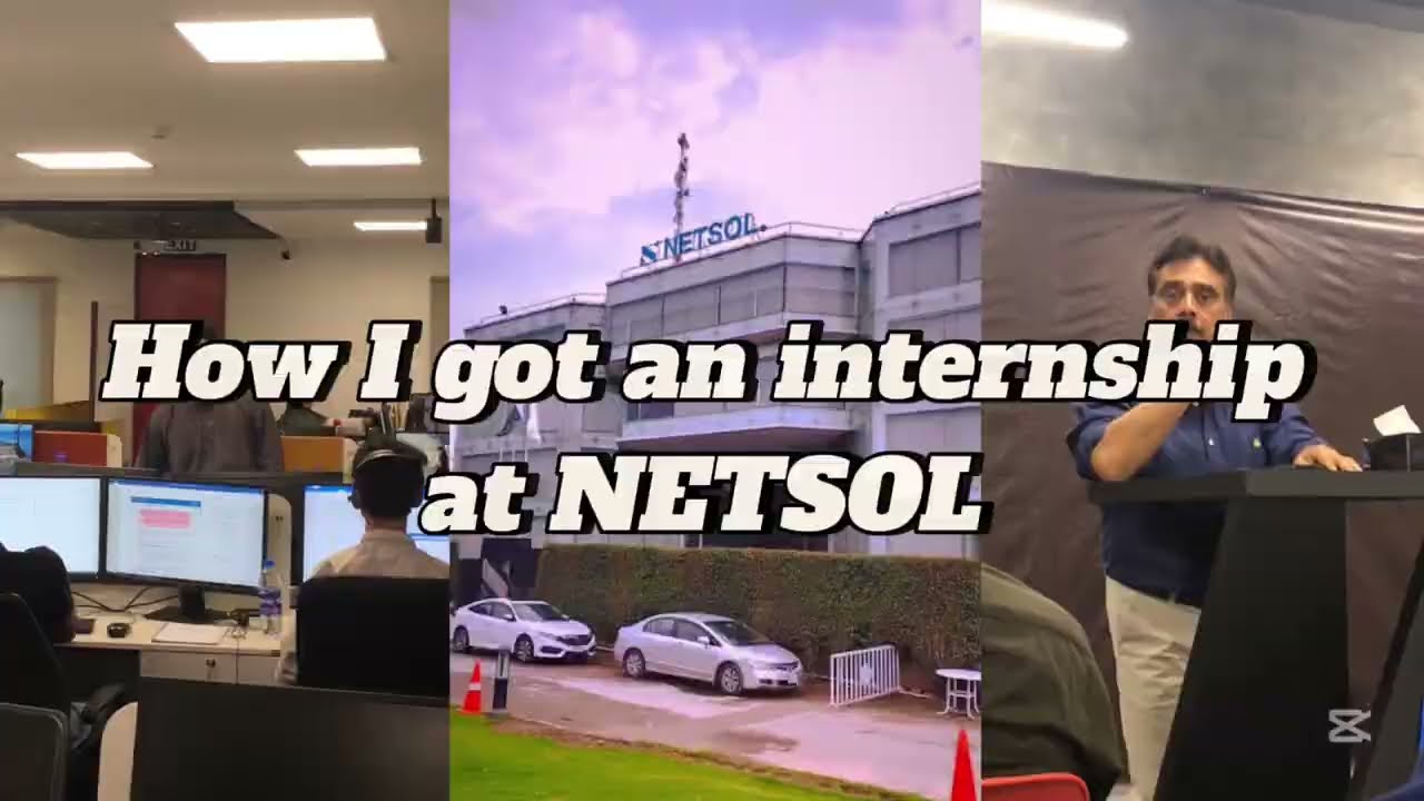 How I got an internship at a software house | Netsol Technologies in Pakistan🇵🇰 | Tech internships