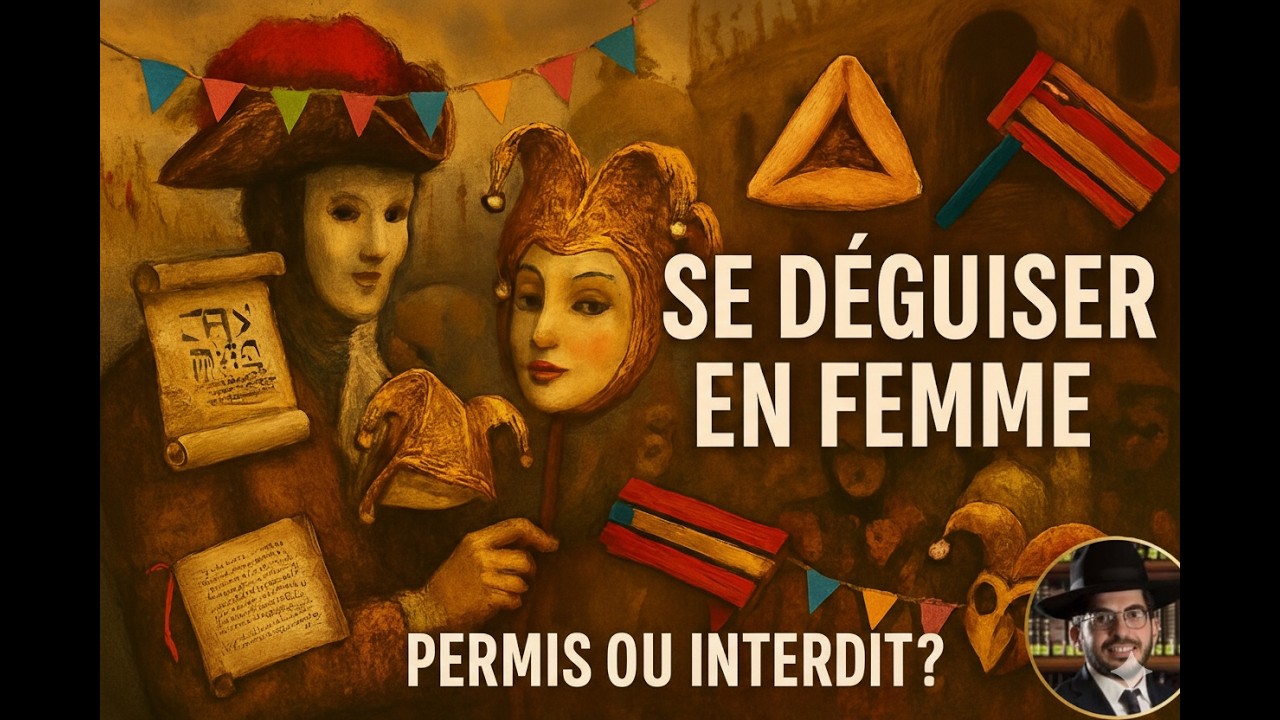 Se déguiser en femme à Pourim : Permis ou Interdit ? Origine, Coutume & Halakha | Rav Binyamin Melka