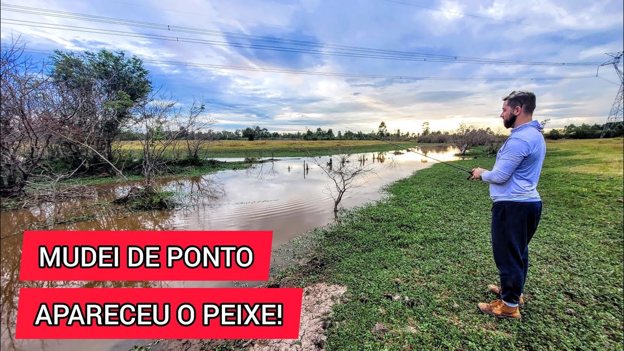 MUDEI DE PONTO, APARECEU O PEIXE! Pescaria em Nova Santa Rita e Triunfo, Rio Grande do Sul.