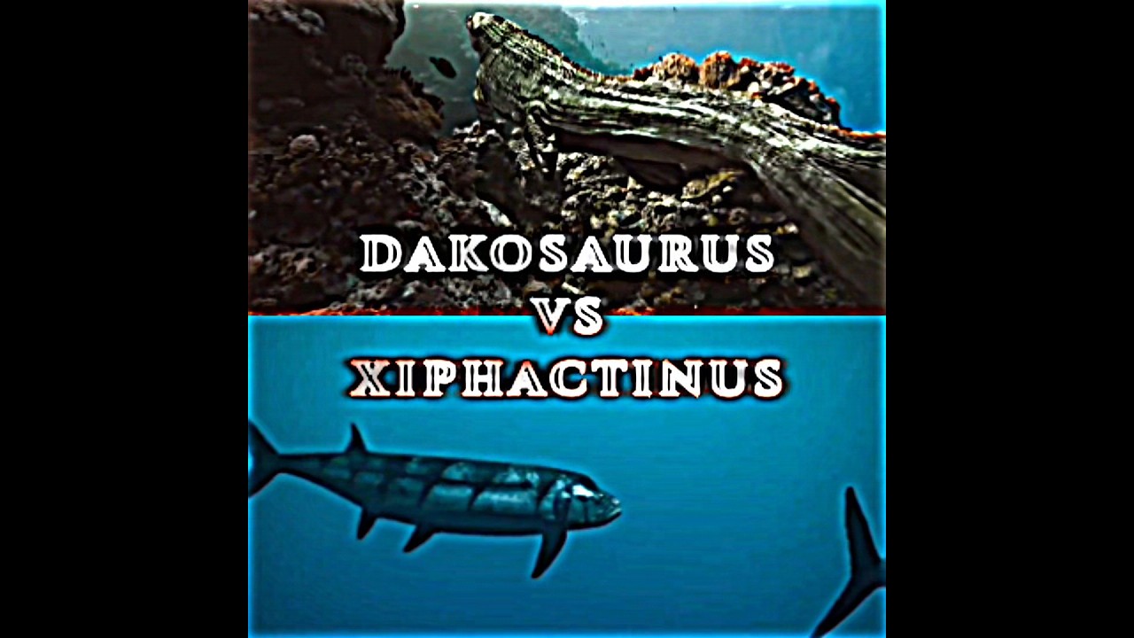 Dakosaurus vs Xiphactinus #paleontology #edit #dakosaurus #xiphactinus #givemeeverything