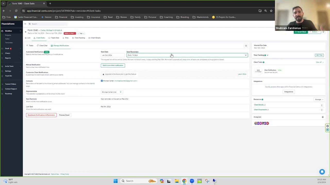 How Carter Financial streamlined their Tax Organizer with Client Tasks