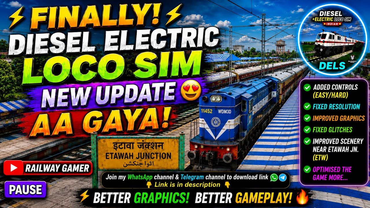 💥!! FINALLY, THE NEW UPDATE FOR DIESEL ELECTRIC LOCO SIM IS HERE !! 😱😱
