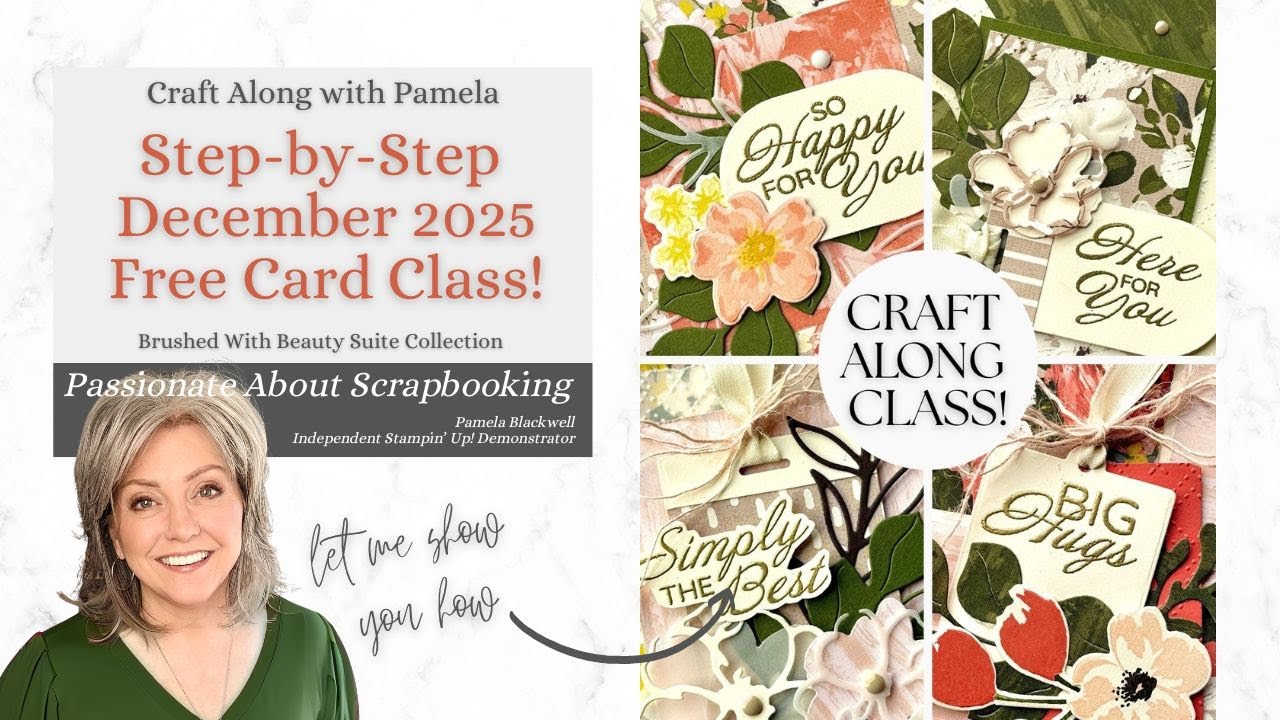 Create 4 Elegant Cards | Brushed With Beauty Craft Along
