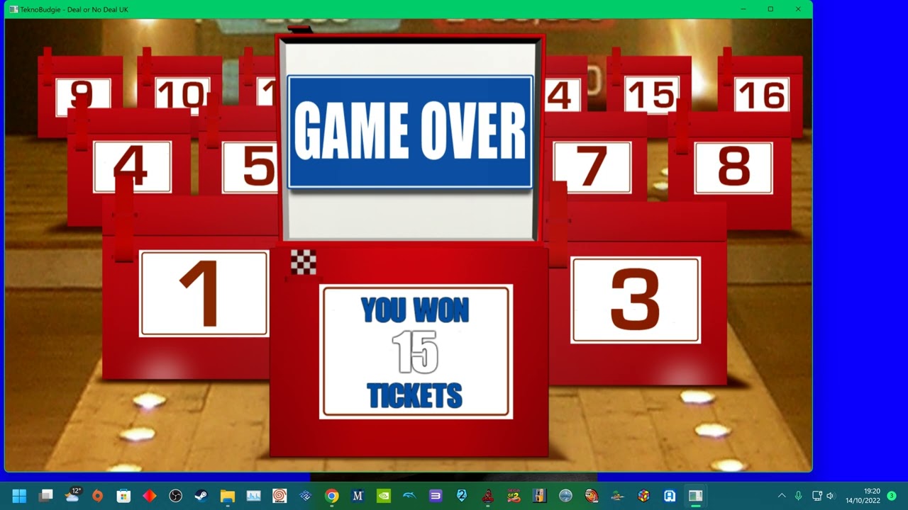 DEAL OR NO DEAL UK — ИГРА С ПРИЗОВЫМ БИЛЕТОМ НА ПК — 2022 ВЕЛИКОБРИТАНИЯ, АРКАДА