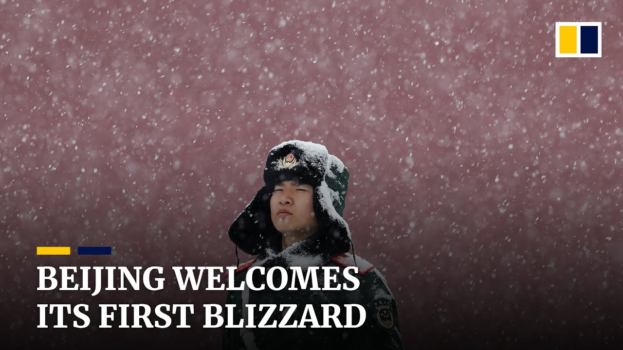Beijing welcomes its first blizzard for the winter of 2019-20