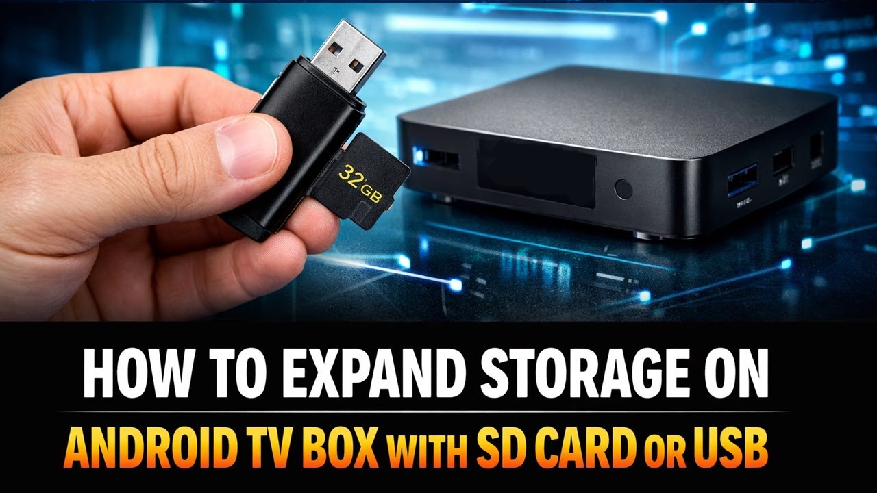 КАК РАСШИРИТЬ ПАМЯТЬ НА ANDROID TV BOX С ПОМОЩЬЮ SD-КАРТЫ ИЛИ USB