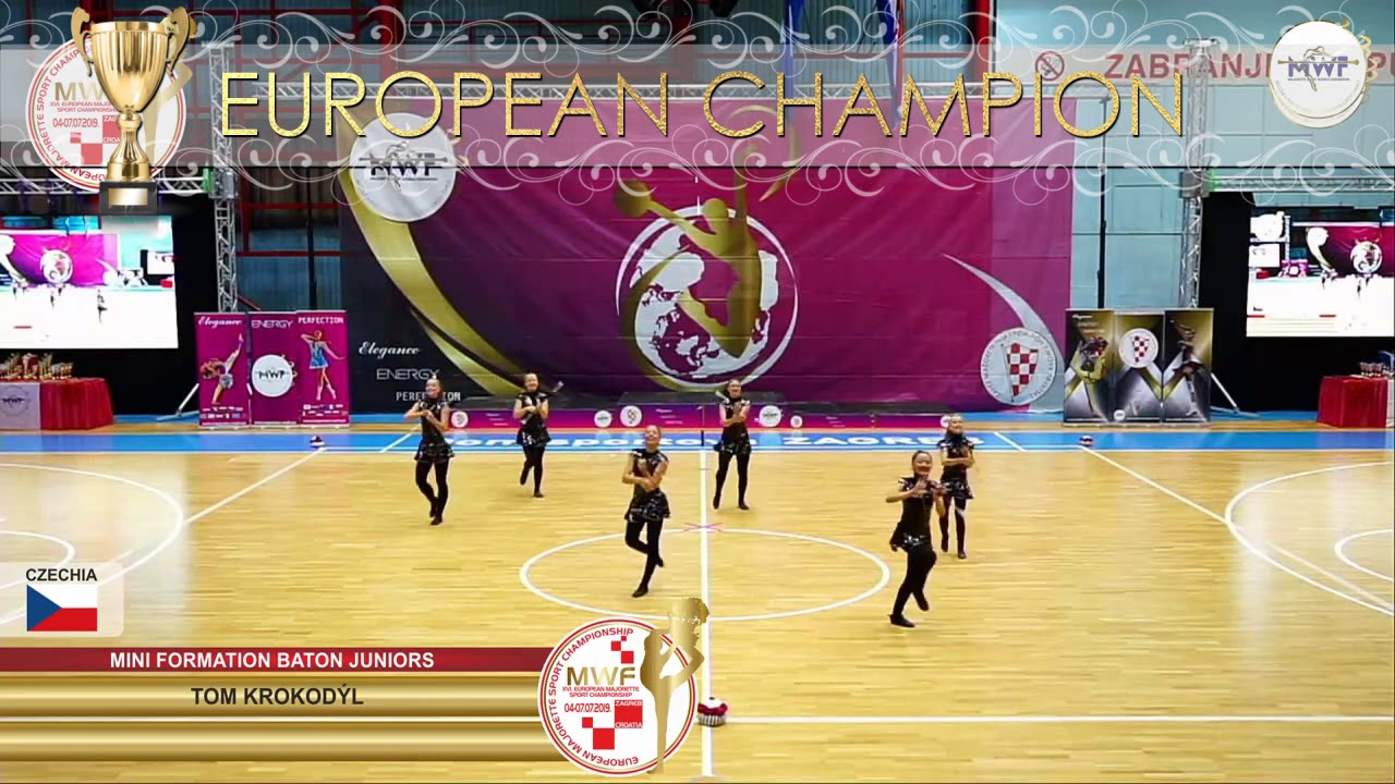 MINI FORMATION BATON JUNIORS EUROPEAN CHAMPION: TOM KROKODÝL, CZECHIA