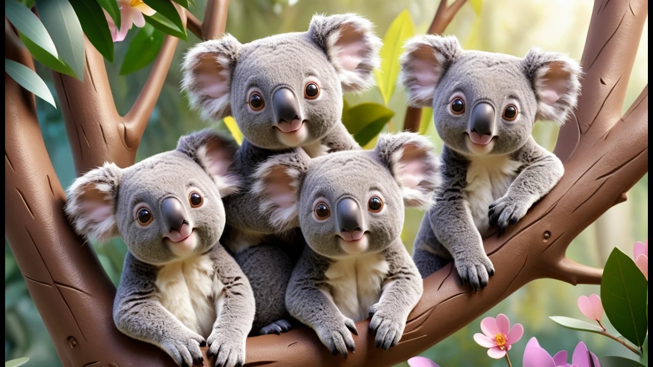 Fünf kleine Koalas klettern hoch hinaus | Kinderlieder & Zähllieder zum Mitmachen