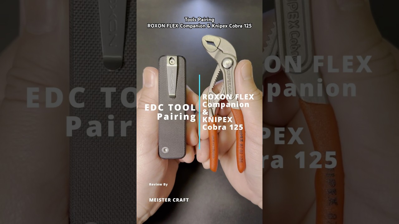 No pliers multitool no problem if you pair these 2 tools. ROXON FLEX Companion & Knipex Cobra 125.