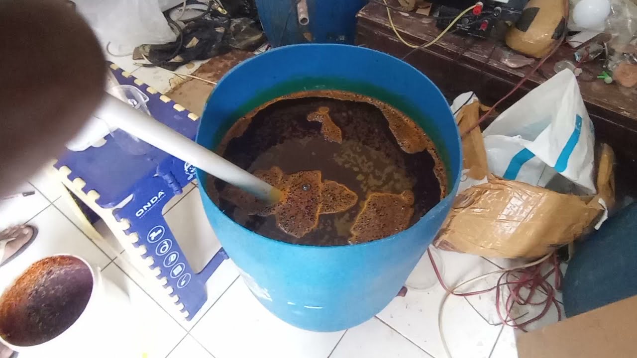 Proses peracikan cairan dekoratif chrome celup kapasitas 50 Liter