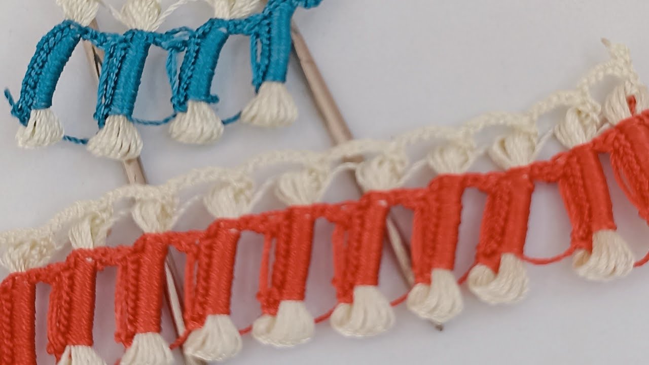 Harika Görünen Firkete Oyası Tren Yolu Modeli Yapılışı ✅ Tam Çeyizlik Oya Örneği✅crochet lace making