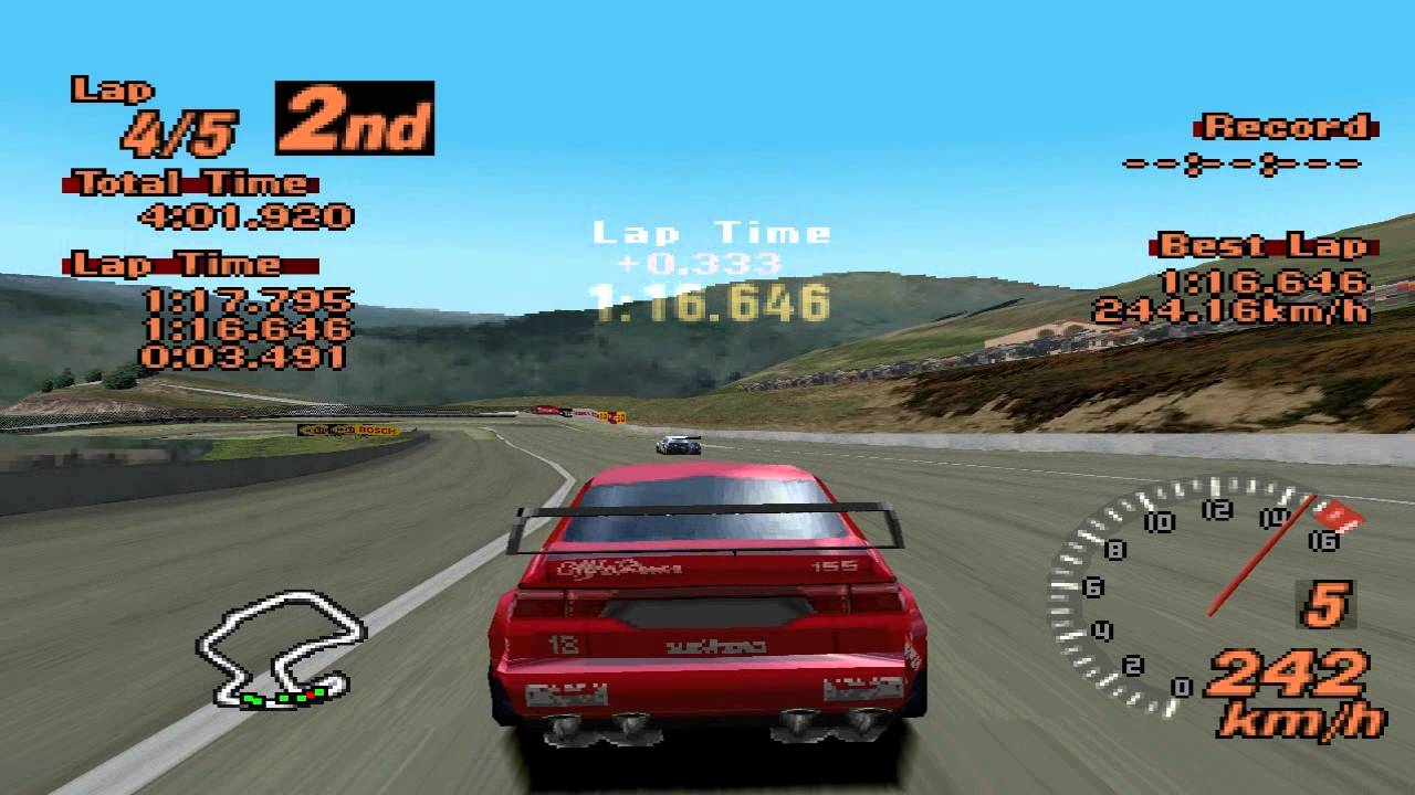 Gran Turismo 2 - Laguna Seca Raceway - Alfa Romeo 155 Touring Car - ePSXe 1.8.0