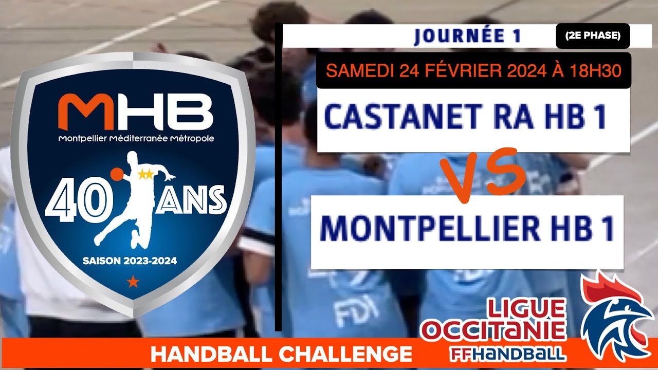 CASTANET RA HB1 VS MONTPELLIER handball U17 DV1 #handball  #league  OCCITANIE