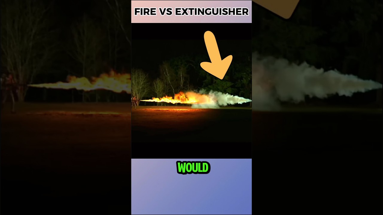 What Happens When a Flamethrower Meets a Fire Extinguisher?