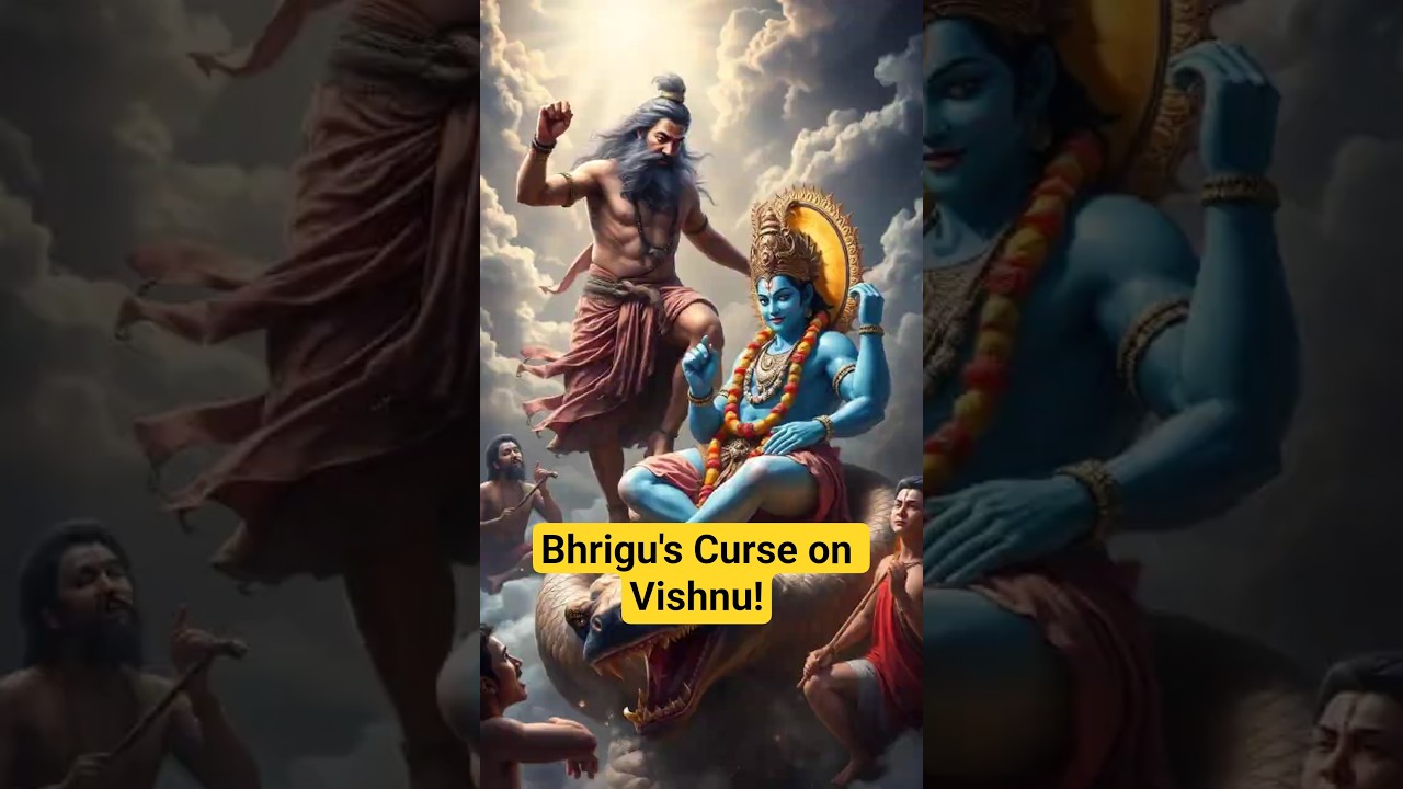 Why Sage Bhrigu Cursed Lord Vishnu? | Hindu Mythology  #sanatanadharma #hindumythology
