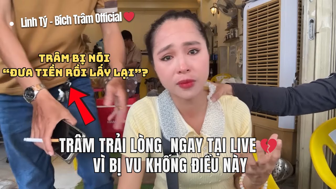 Tr&acirc;m L&Ecirc;N TIẾNG  ngay tại live 💔 v&igrave; bị vu khống điều n&agrave;y ? #linhtybichtram