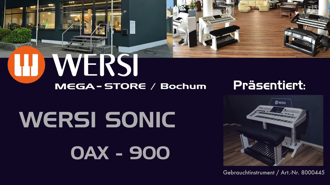 WERSI SONIC OAX-900, Perlmutt-Weiß  -Gebrauchtinstrument-