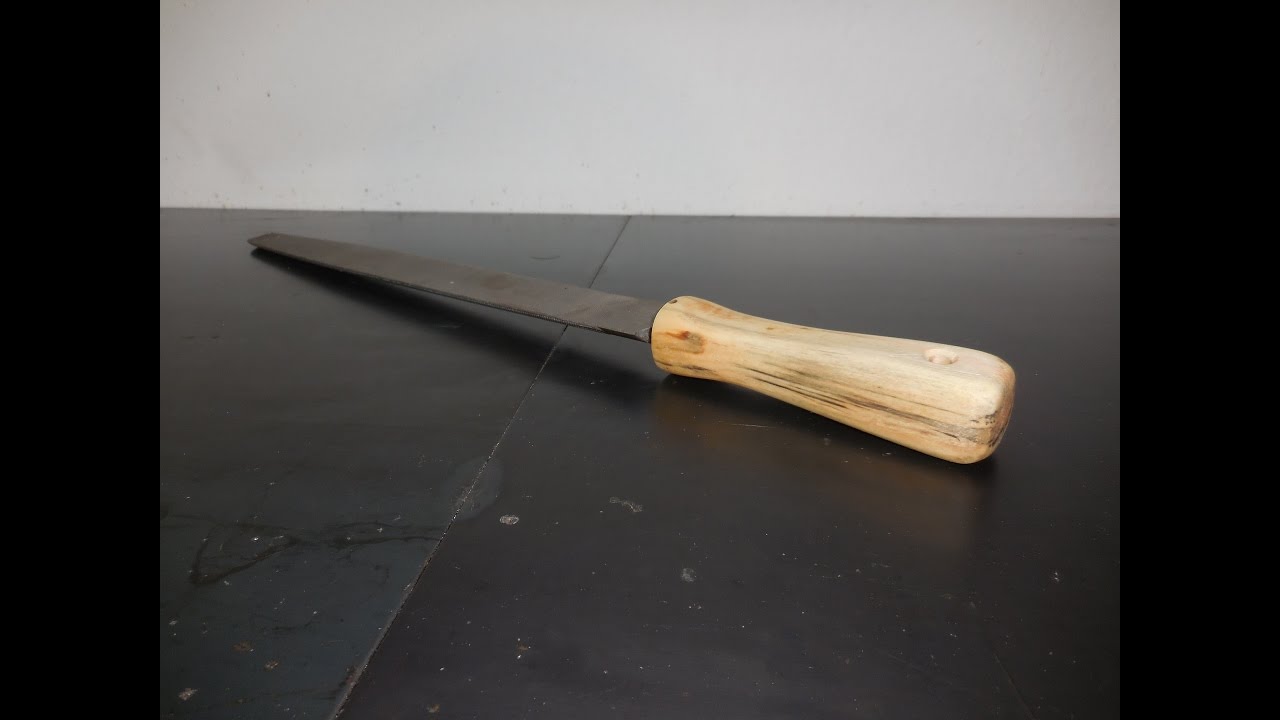 manico in legno per lima  (fai da te)