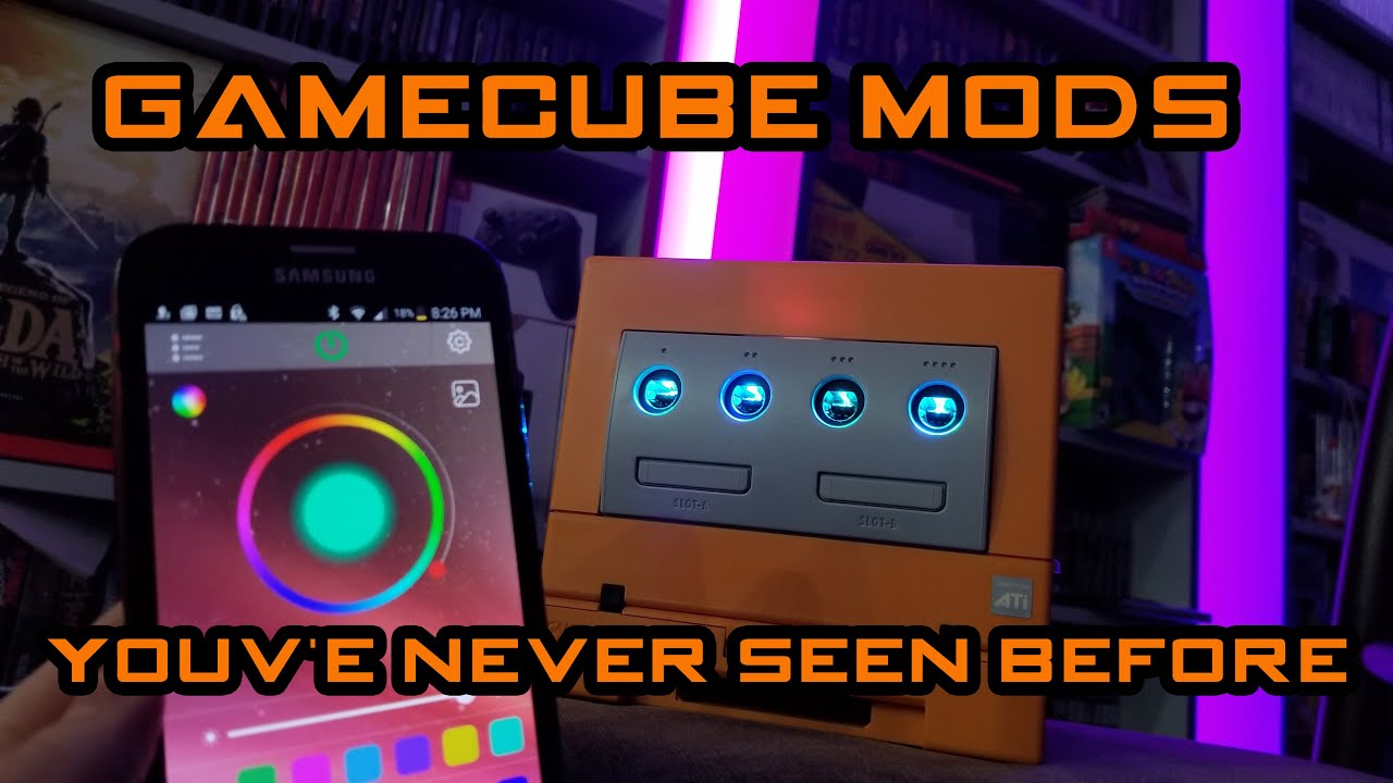 Spice Orange Gamecube with HDMI, Xenogc (modchip), and LED Mod! Retro Restore, A GC for the HDTV Era
