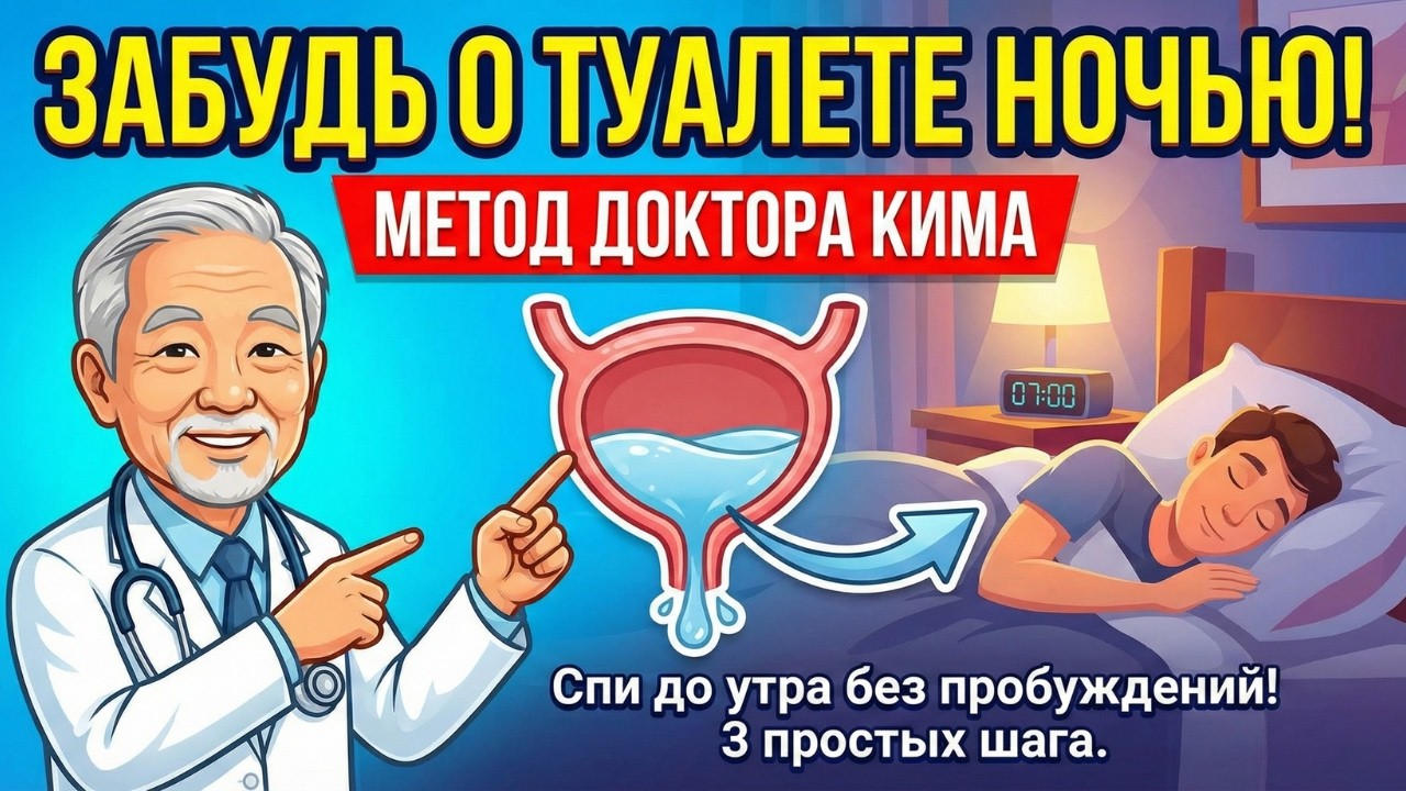 Встаете в туалет 3 раза за ночь? Дело НЕ В ПРОСТАТЕ!