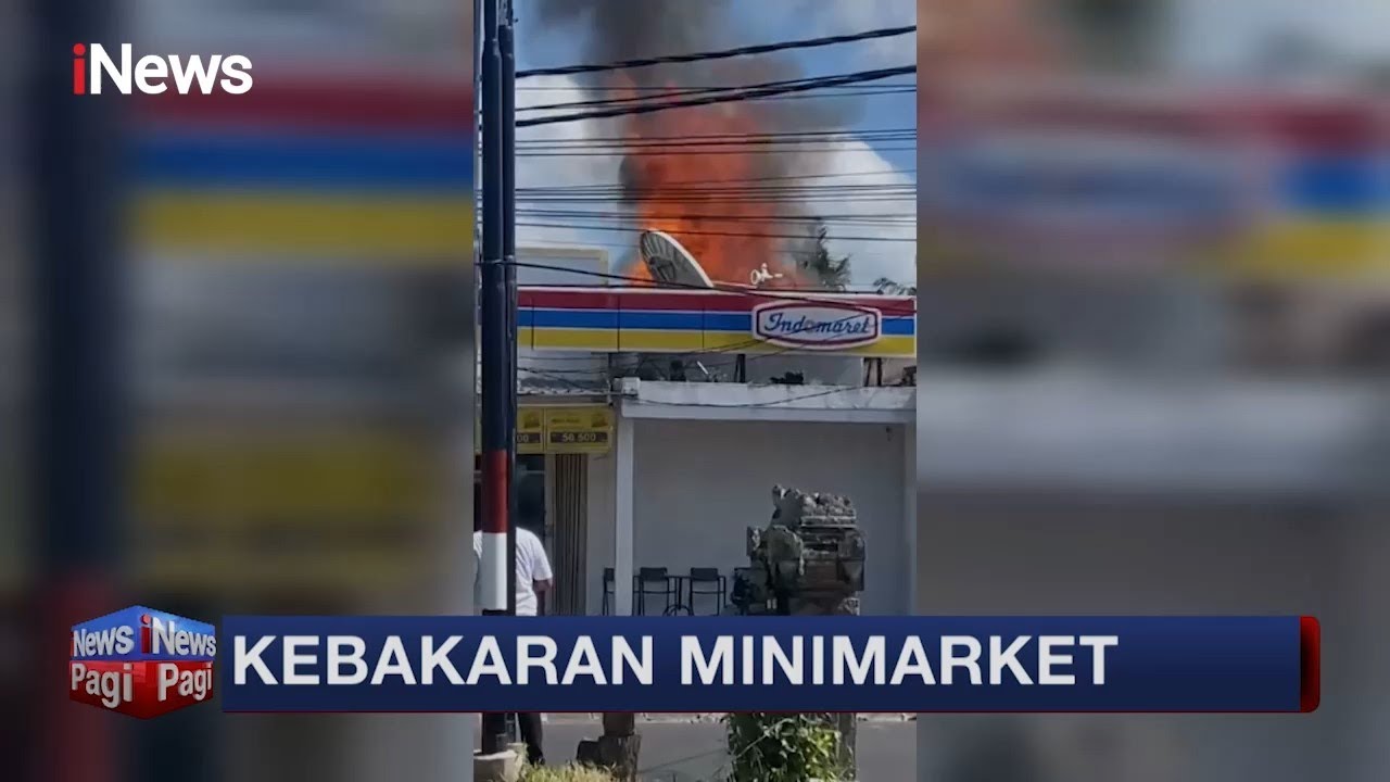 Kebakaran Minimarket, Api Berasal Dari Gudang  #iNewsPagi 11/03