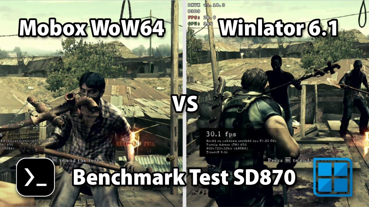 Mobox vs Winlator | Resident Evil 5 Test | SD870