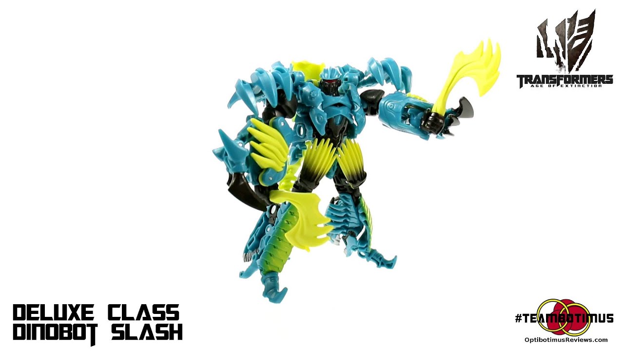Video Review of the Transformers Age of Extinction: Deluxe Class Dinobot Slash