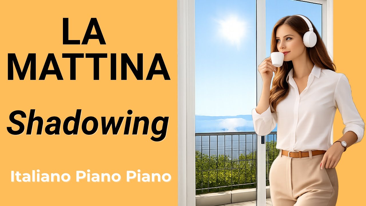 Shadowing in italiano | La mattina: ascolta e ripeti per parlare meglio