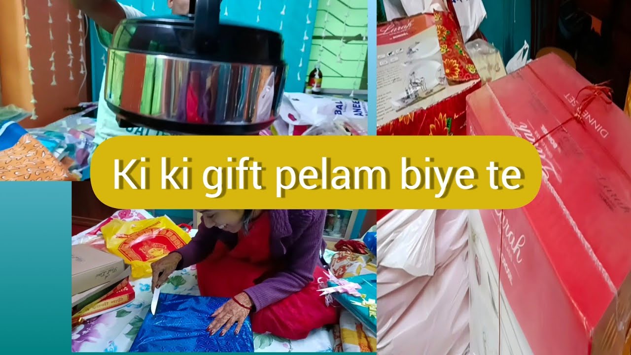 Wedding Gift Unboxing 🎁   BIYE TE KI KI GIFT PELAM AMI #wedding #weddinggift