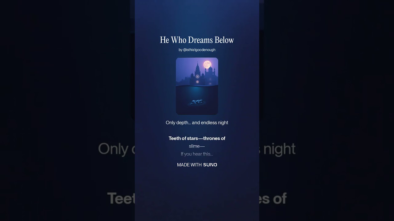 He Who Dreams Below