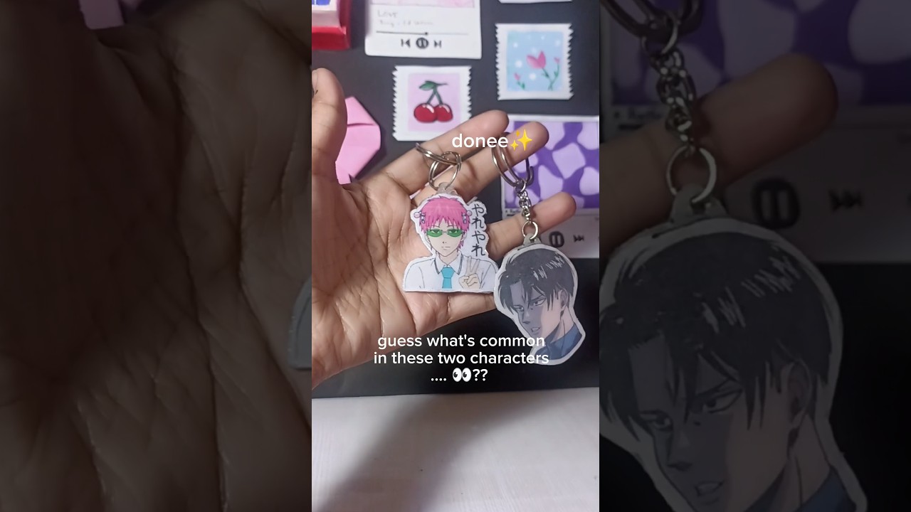 DIY anime keychains ✨ 