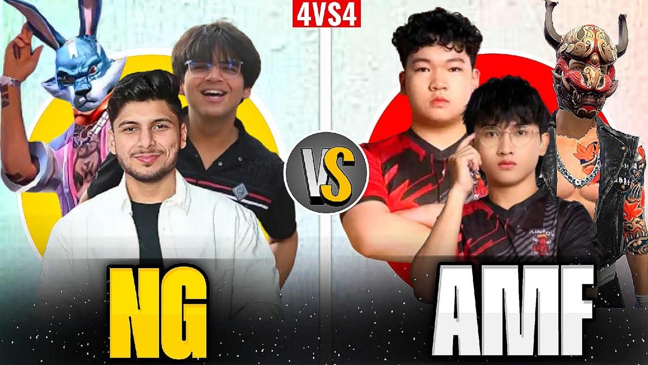 NG VS AMF🥶| WHO WILL WIN❓| 4VS4| #freefire #nonstopgaming