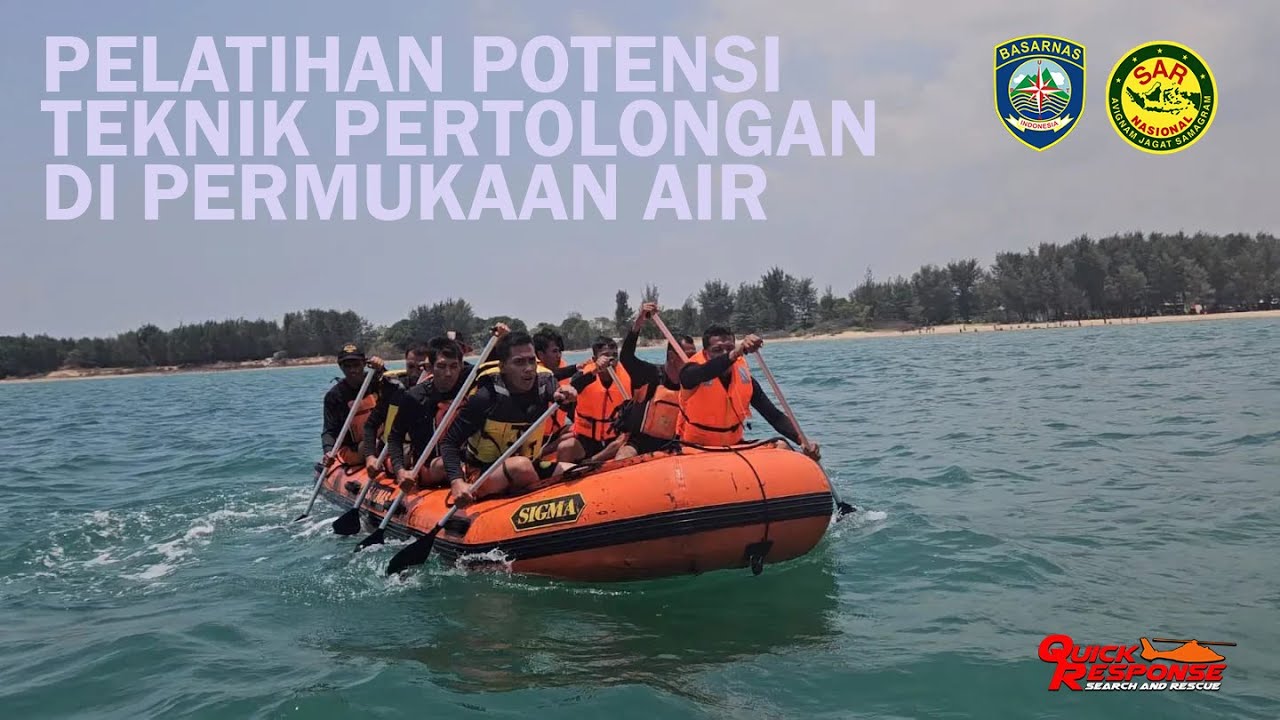 Optimalkan Kemampuan Potensi SAR Jatim, Basarnas Beri Pelatihan Water Rescue