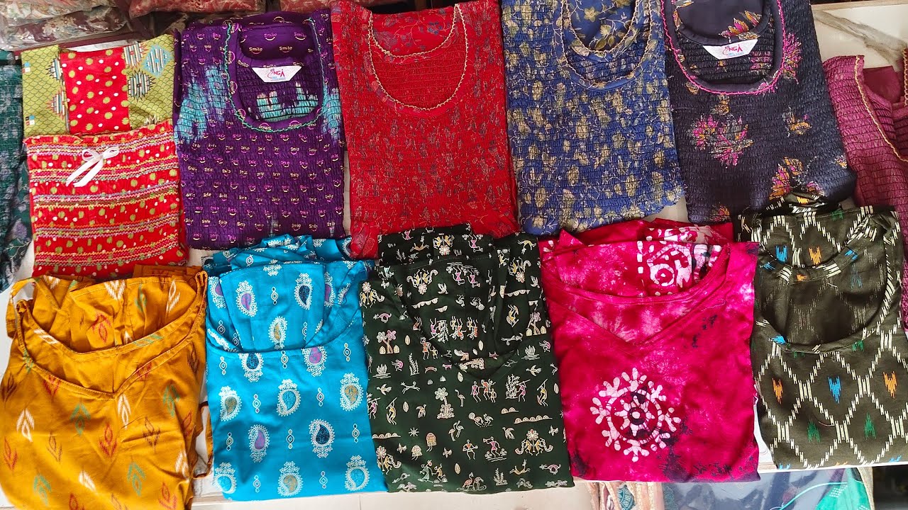 Pure cotton Smocking nighties 499/-