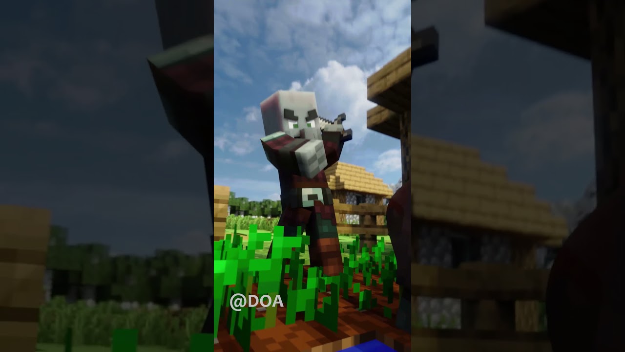 Saving The Villager! #minecraft #minecraftanimation