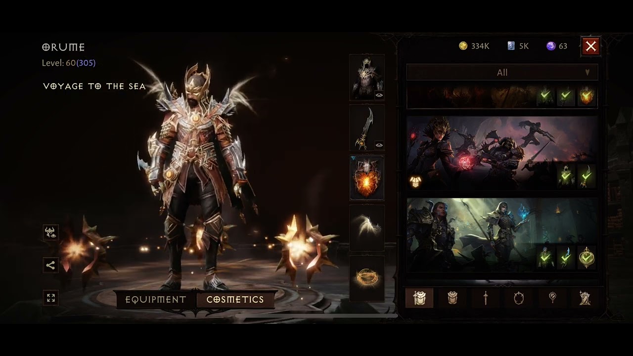 DIABLO IMMORTAL, all cosmetics for Tempest class so far