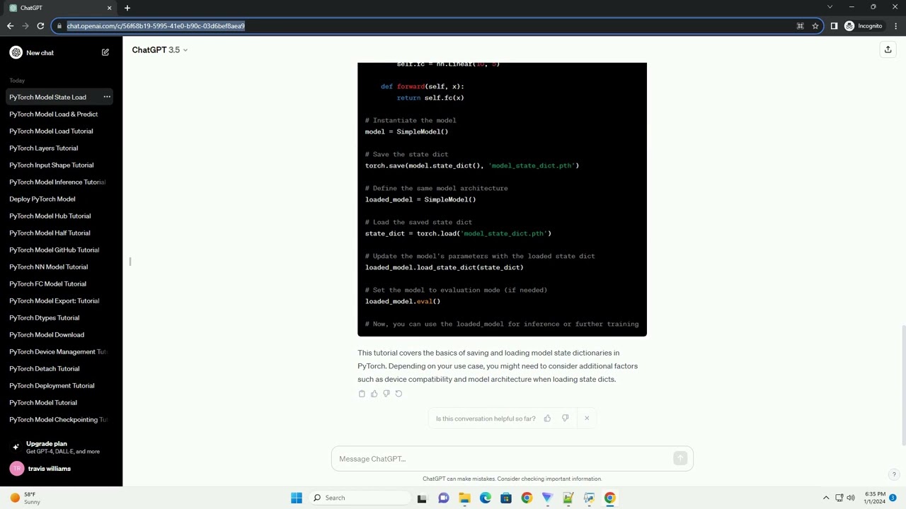 pytorch model load state dict