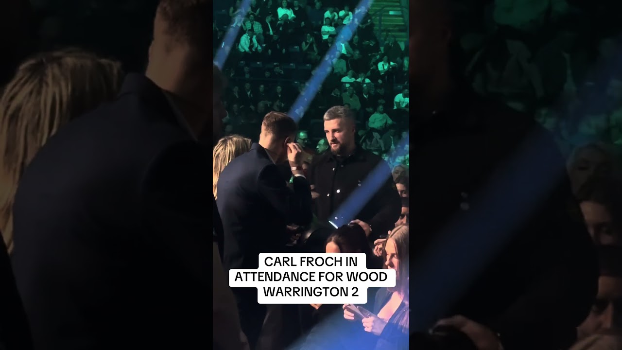 CARL FROCH IN ATTENDANCE FOR WOOD WARRINGTON 2