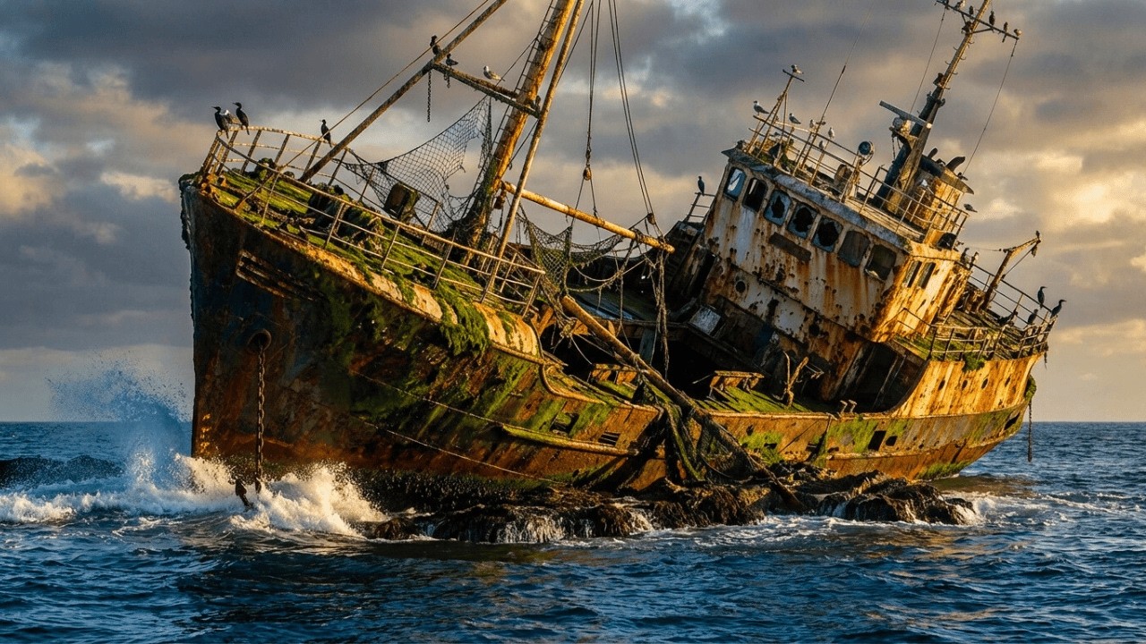 I Turned an Abandoned Shipwreck into a Floating Luxury Restaurant (ASMR)
