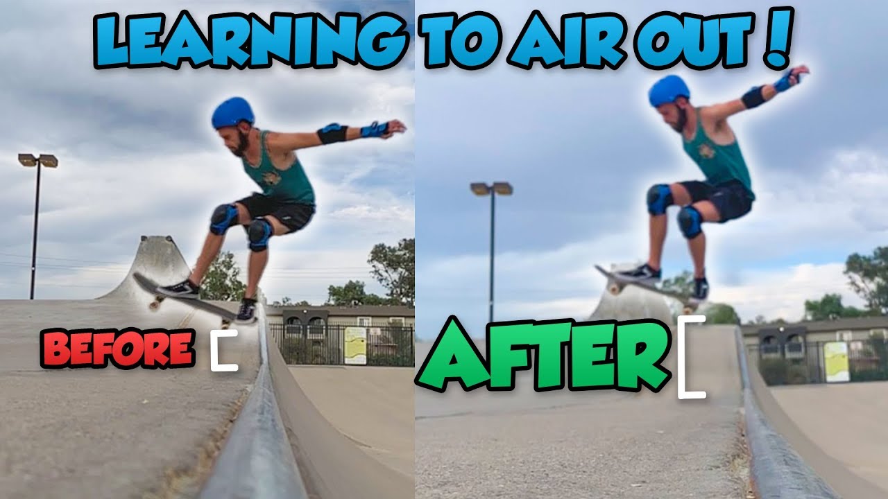 Learning to Air Out on a Skateboard! - Paradise Valley Skate Park Vlog